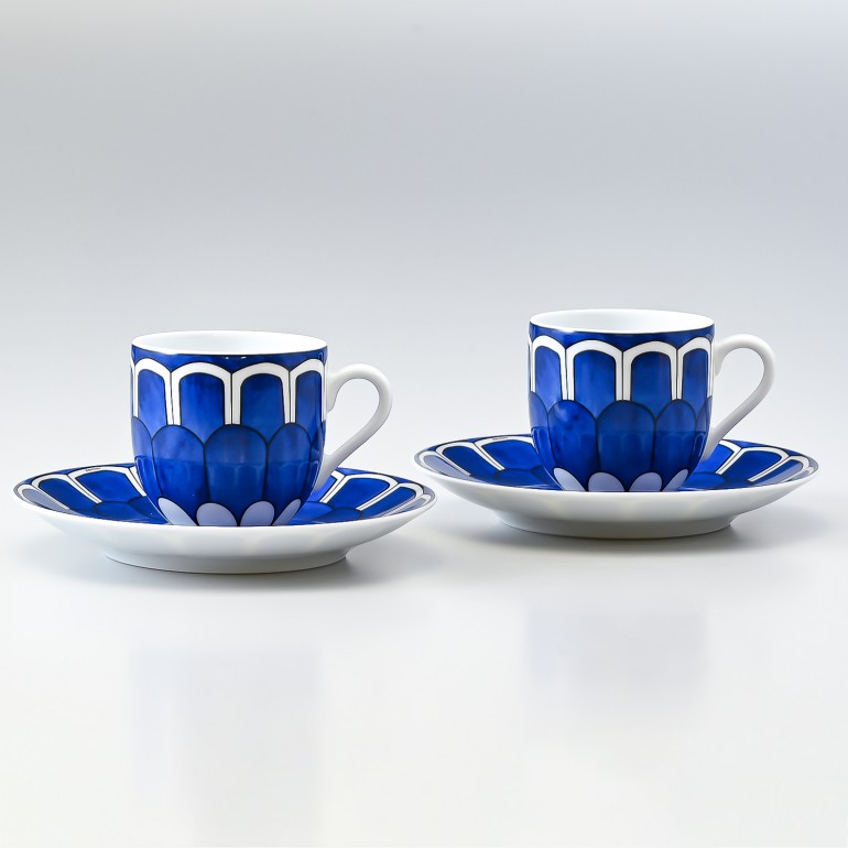 楽天市場】エルメス HERMES ブルーダイユール 030017P2 コーヒーカップ