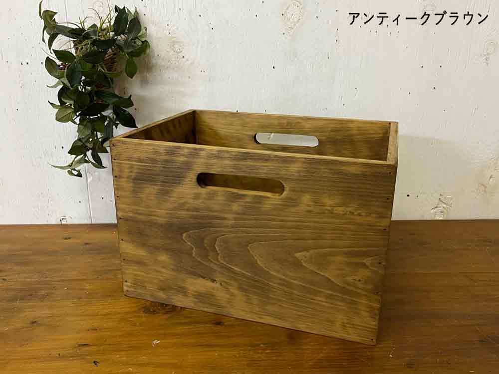 楽天市場】【期間限定10％OFF】ウッドボックス カントリー 収納箱 35