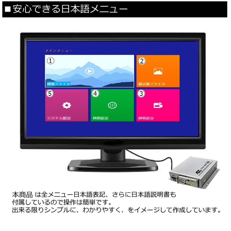 楽天市場】防犯カメラ用 2Ch SDカード レコーダー 800万画素対応 小型
