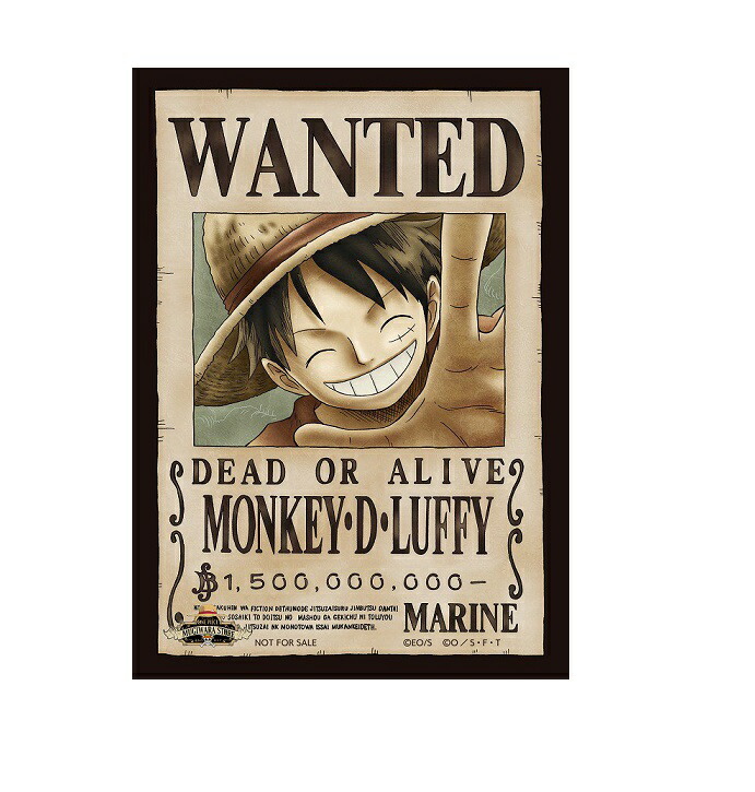 楽天市場】ワンピース ONE PIECE モンキー・D・ルフィ 15億ver 手配書