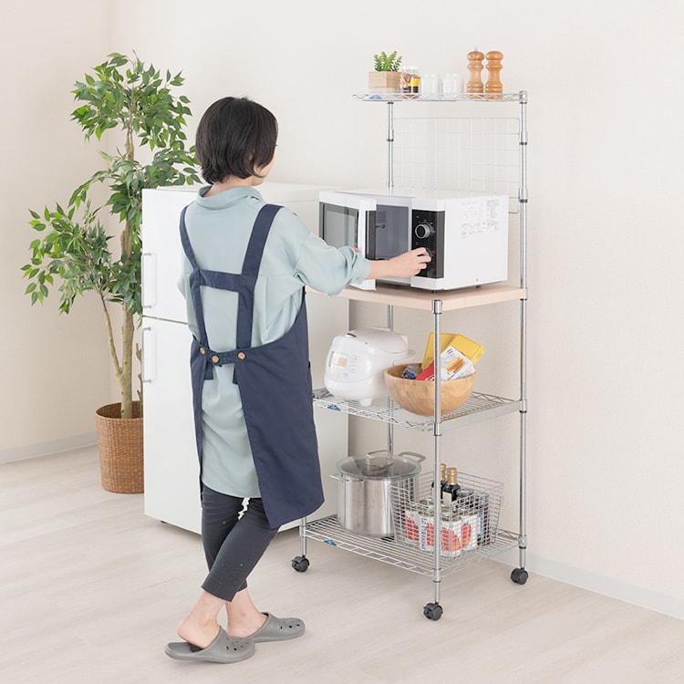 楽天市場】ルミナス フィール レンジ台 ラック キッチンラック