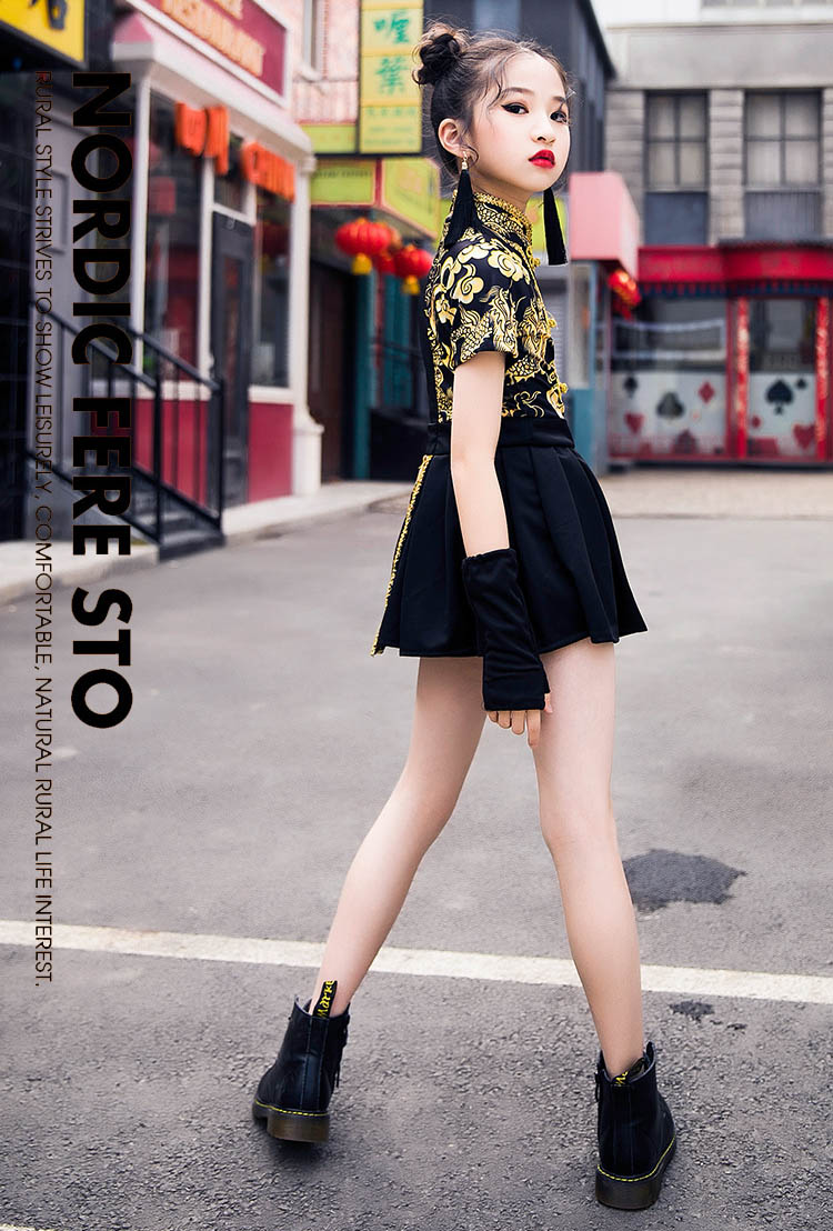 楽天市場】中国風 ダンス キッズダンス衣装 ワンピース キッズダンス