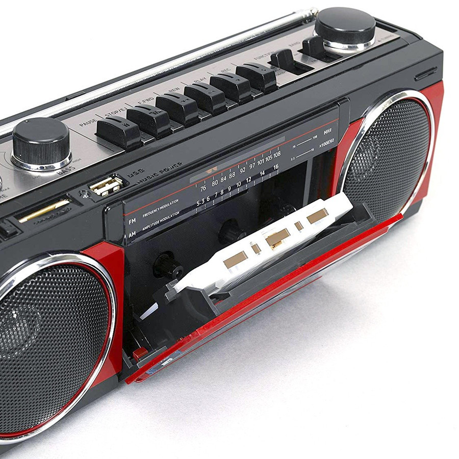 楽天市場】SANSUI ブルー SCR-B2 BL カセットテープレコーダー レトロ