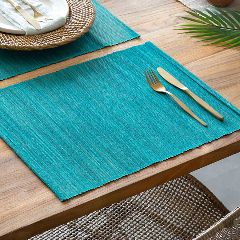 楽天市場】ウォーターヒヤシンスのアジアンランチョンマット