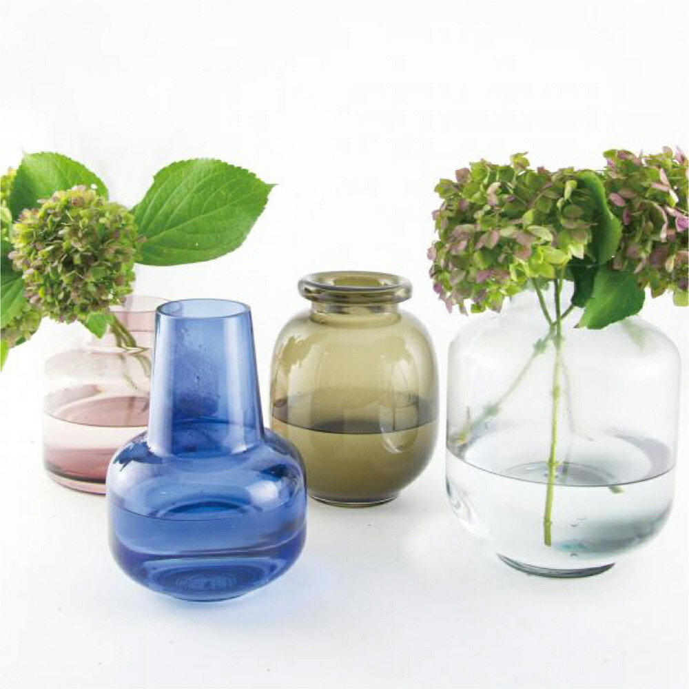 楽天市場】ビッグガラスベース ブルー 青 花瓶 おしゃれ 大きい 大きな