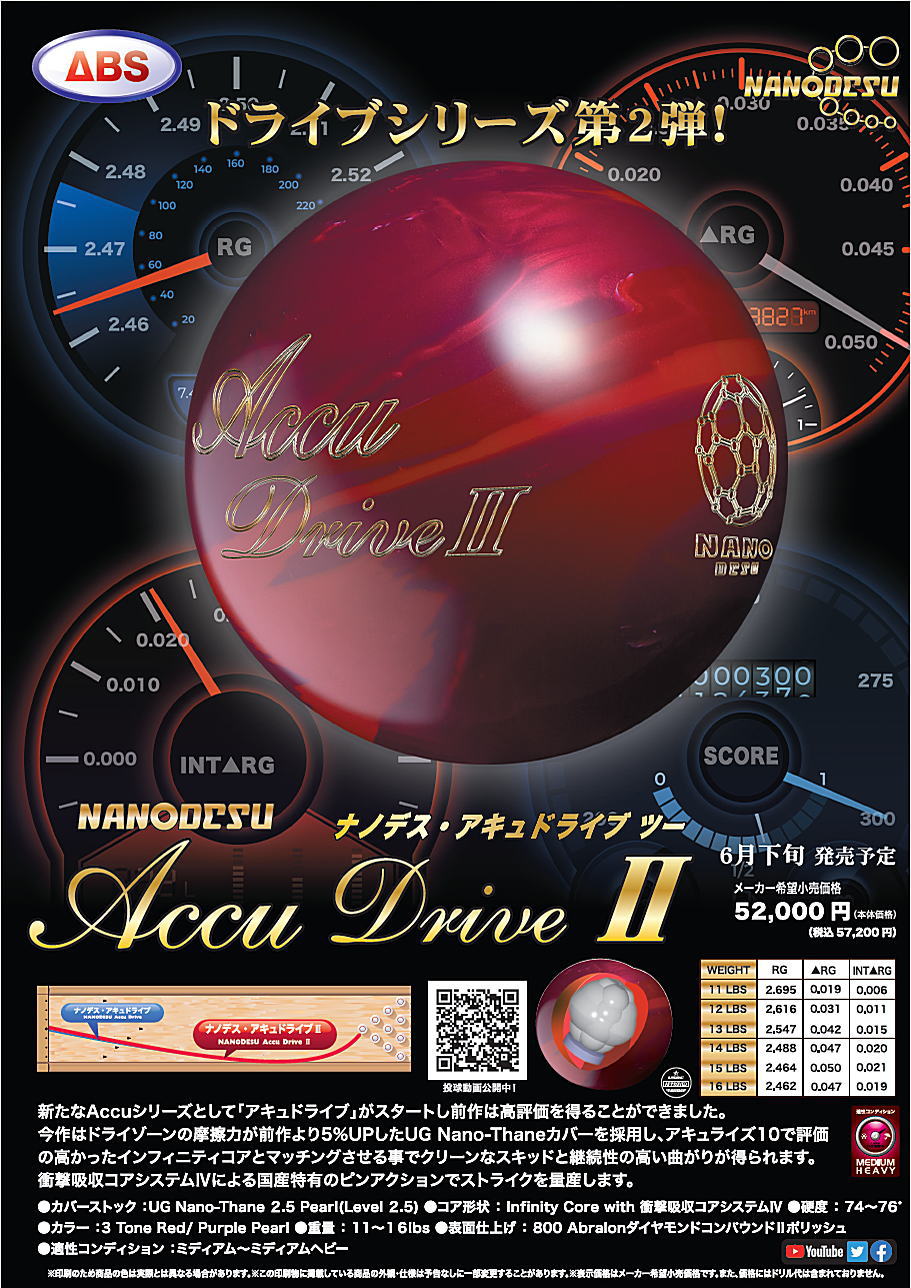 楽天市場】【ABS】 ナノデス・アキュドライブ2 : ボウラーズショップ