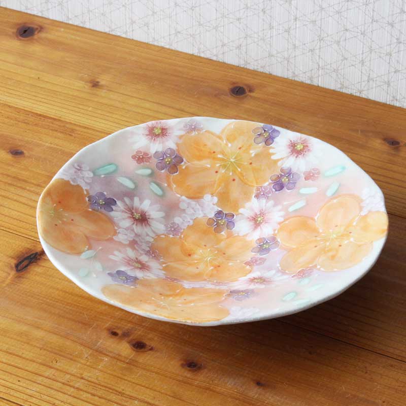 楽天市場】【紅彩京花 パスタ皿】瀬戸焼 和食器 食器 プレート パスタ