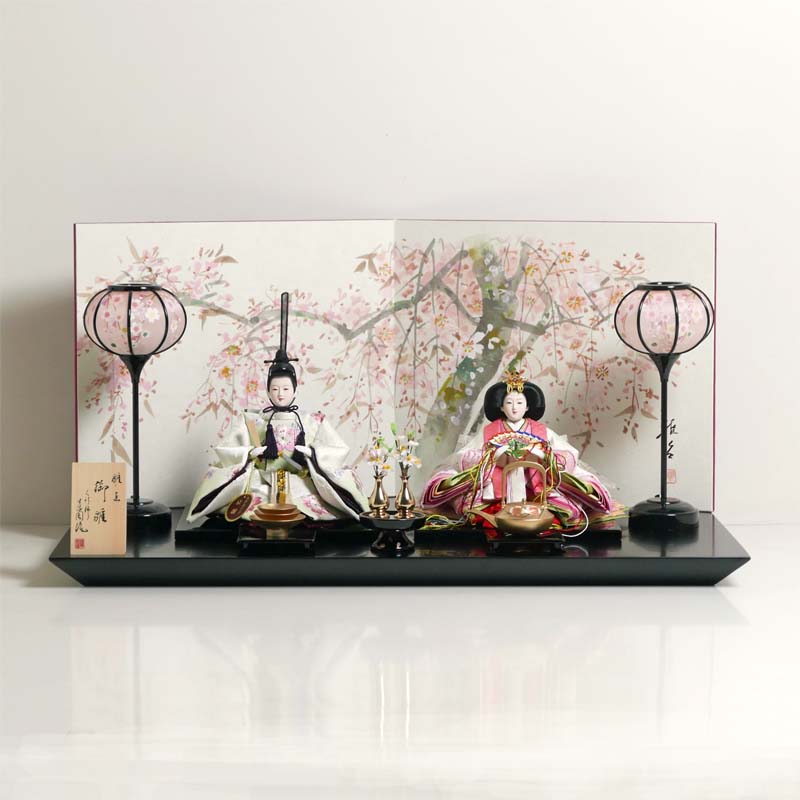 楽天市場】雛人形 上品 おしゃれ 淡いライトピンクの綺麗な色合い