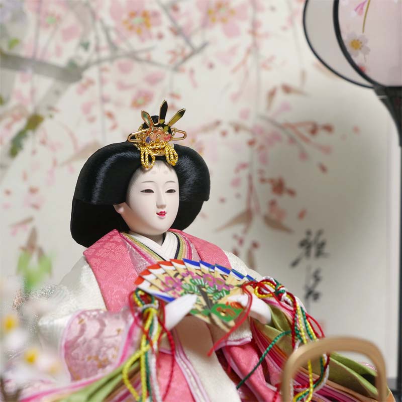 楽天市場】雛人形 上品 おしゃれ 淡いライトピンクの綺麗な色合い
