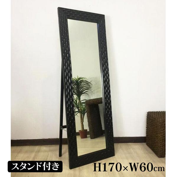 楽天市場】【インテリア雑貨 おしゃれ バリ風】 鏡 姿見 壁掛け