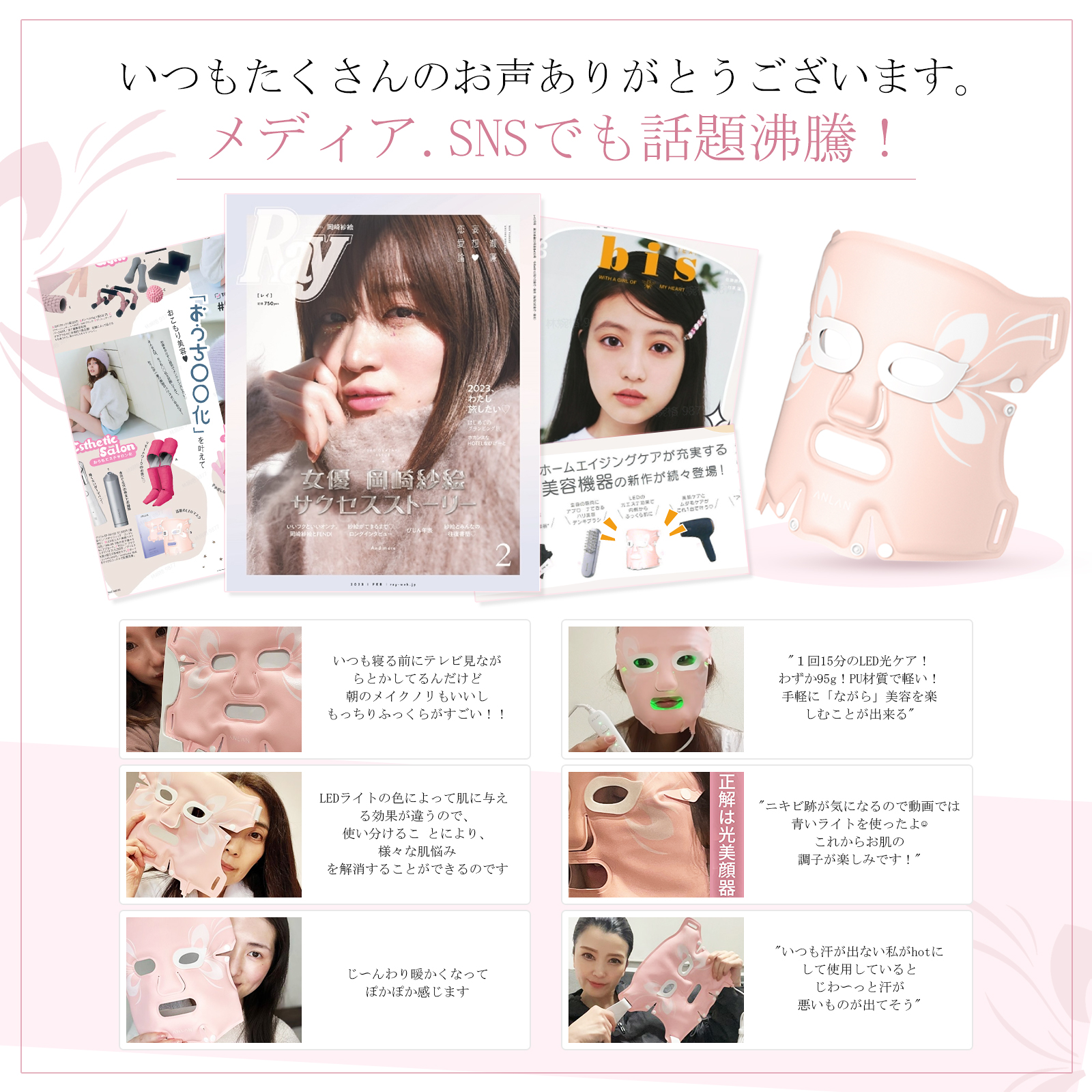 楽天市場】【スーパーセール限定8,960円】【楽天一位】 LED美顔マスク