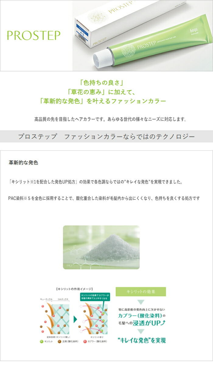楽天市場】ホーユー プロステップ ファッションカラー R 6 80g (HOYU