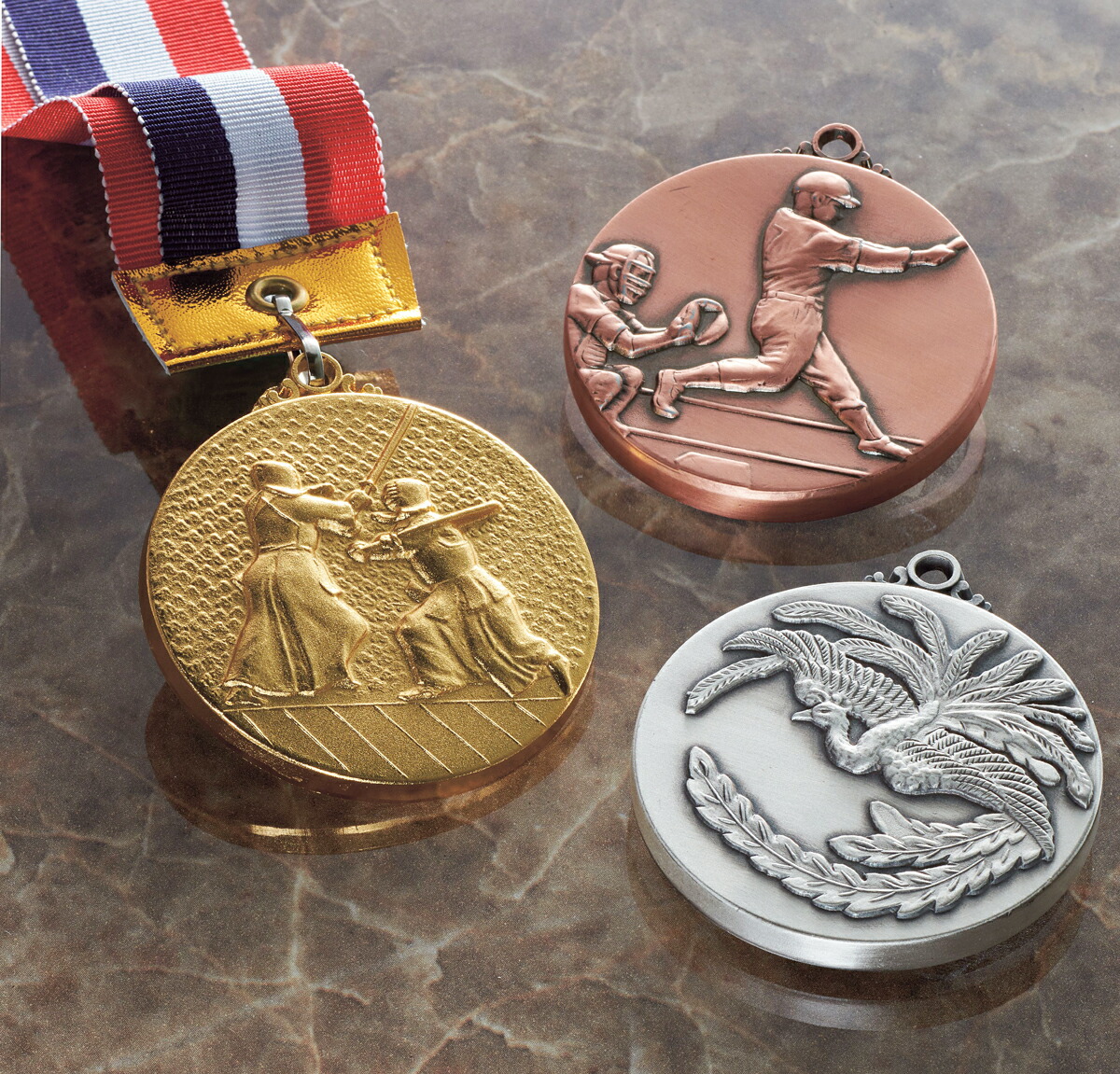 楽天市場】メダル 径52mm レーザー文字無料 表彰メダル 金・銀・銅