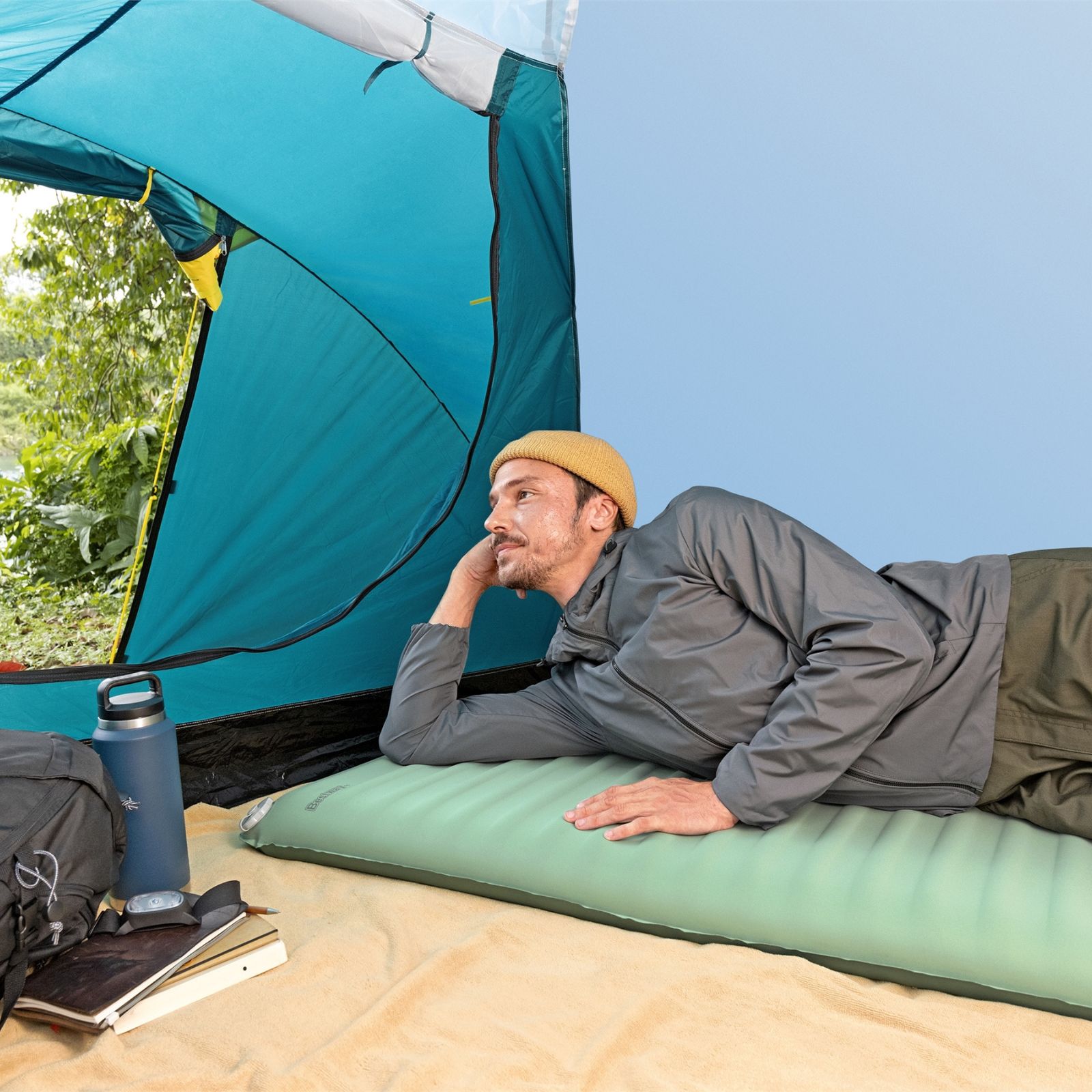 楽天市場】【50％OFF 半額】Bestway ComforTrek 自動膨張式