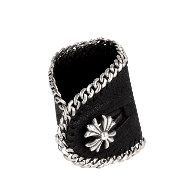 楽天市場】クロムハーツ【Chrome Hearts】チェーンレザーブレスレット