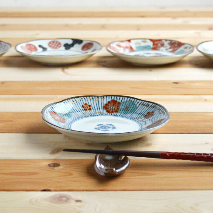 楽天市場】美濃焼 染錦古伊万里 中皿 16cm取皿 ケーキ皿 フルーツ皿 十