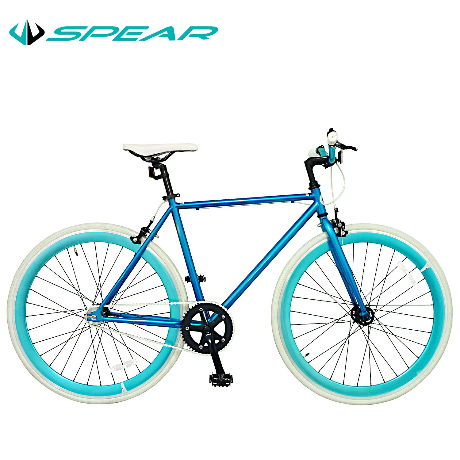 楽天市場】クロスバイク 27インチ 700c シマノ製 ピストバイク 700C