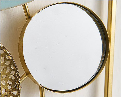 楽天市場】【値下げセール！】壁飾り ウォールデコ アイアン ミラー 花