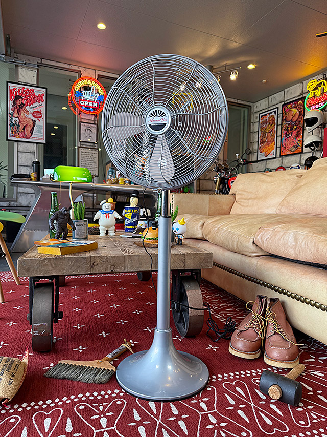 楽天市場】扇風機 ハモサ レトロファン フロア （シルバー） HERMOSA