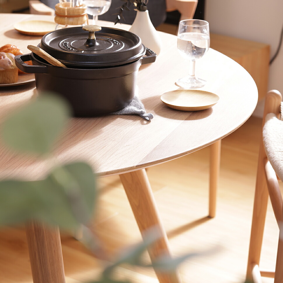 楽天市場】ダイニングテーブル 丸テーブル 天然木 ビーチ材 ナチュラル