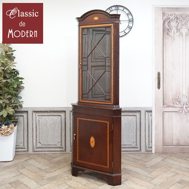 楽天市場】コーナーキャビネット アンティークの通販