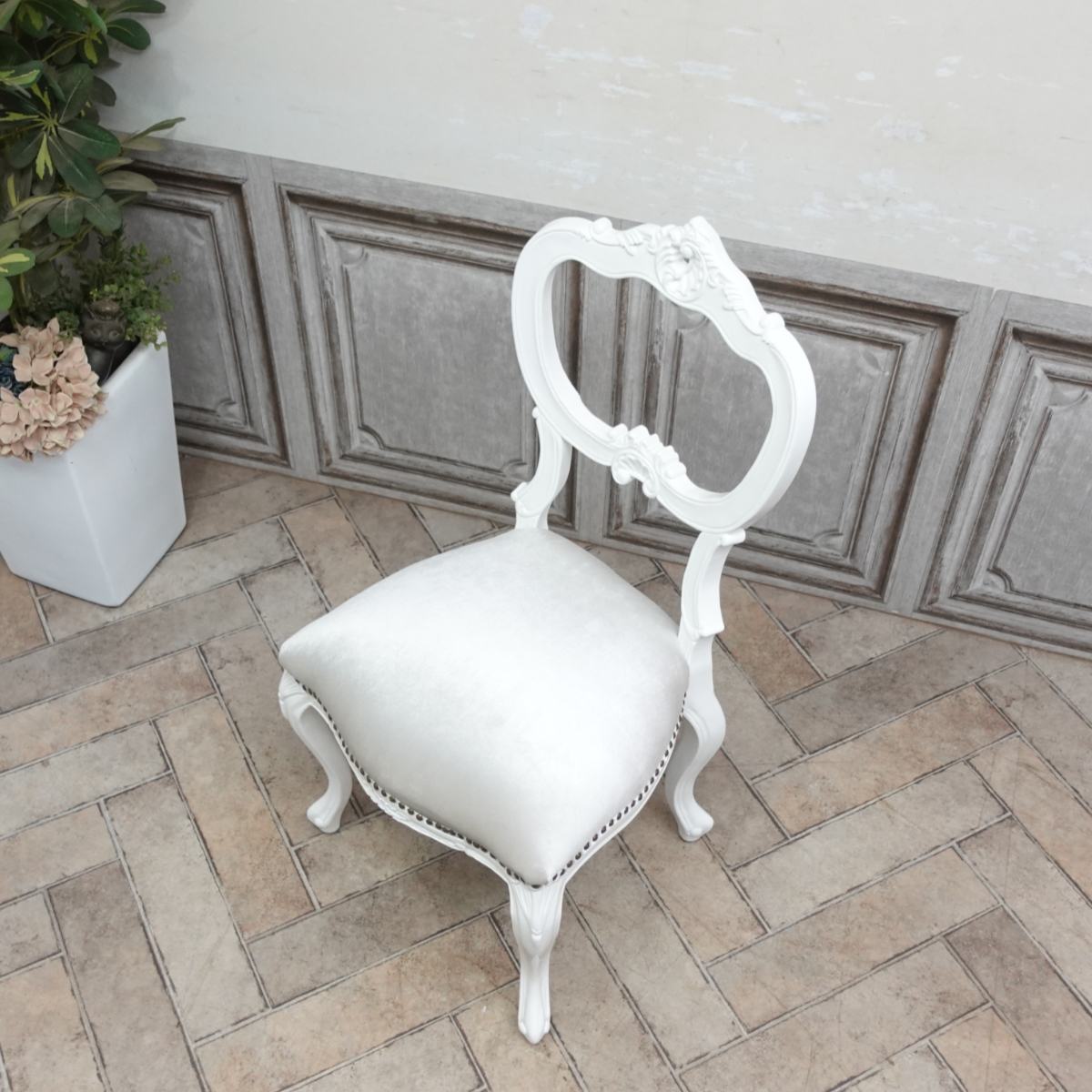 楽天市場】輸入家具 アンティーク チェア ロココ調 ダイニングチェア