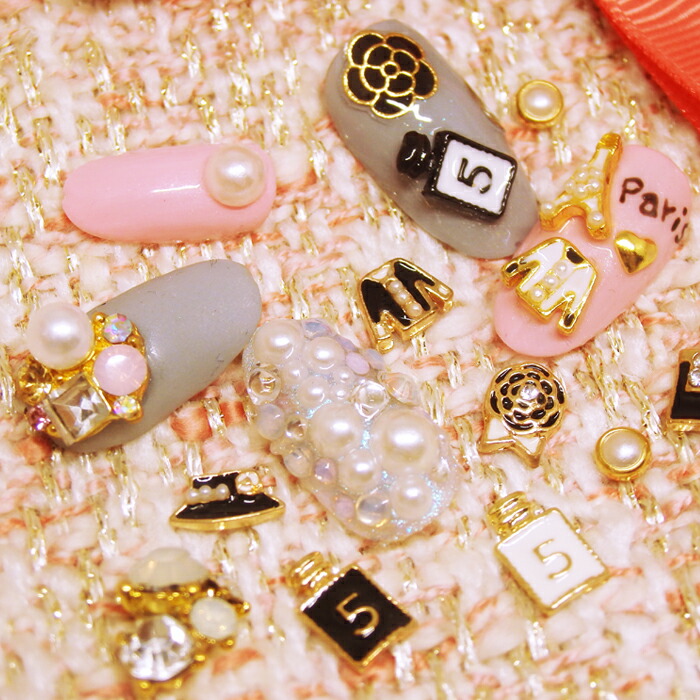 楽天市場】coco コロン 香水瓶 パリネイルパーツ（2個）エッフェル塔