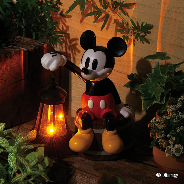 楽天市場】ガーデンオーナメント ソーラーライト ミッキーマウス