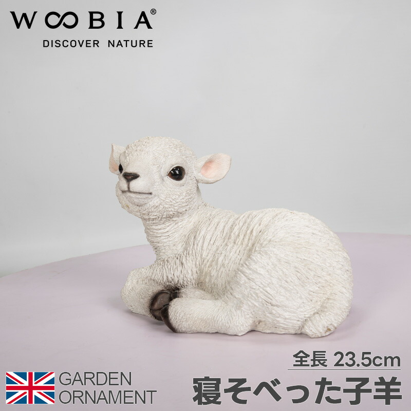 楽天市場】寝そべった子羊 子羊 羊 ひつじ オーナメント ガーデン