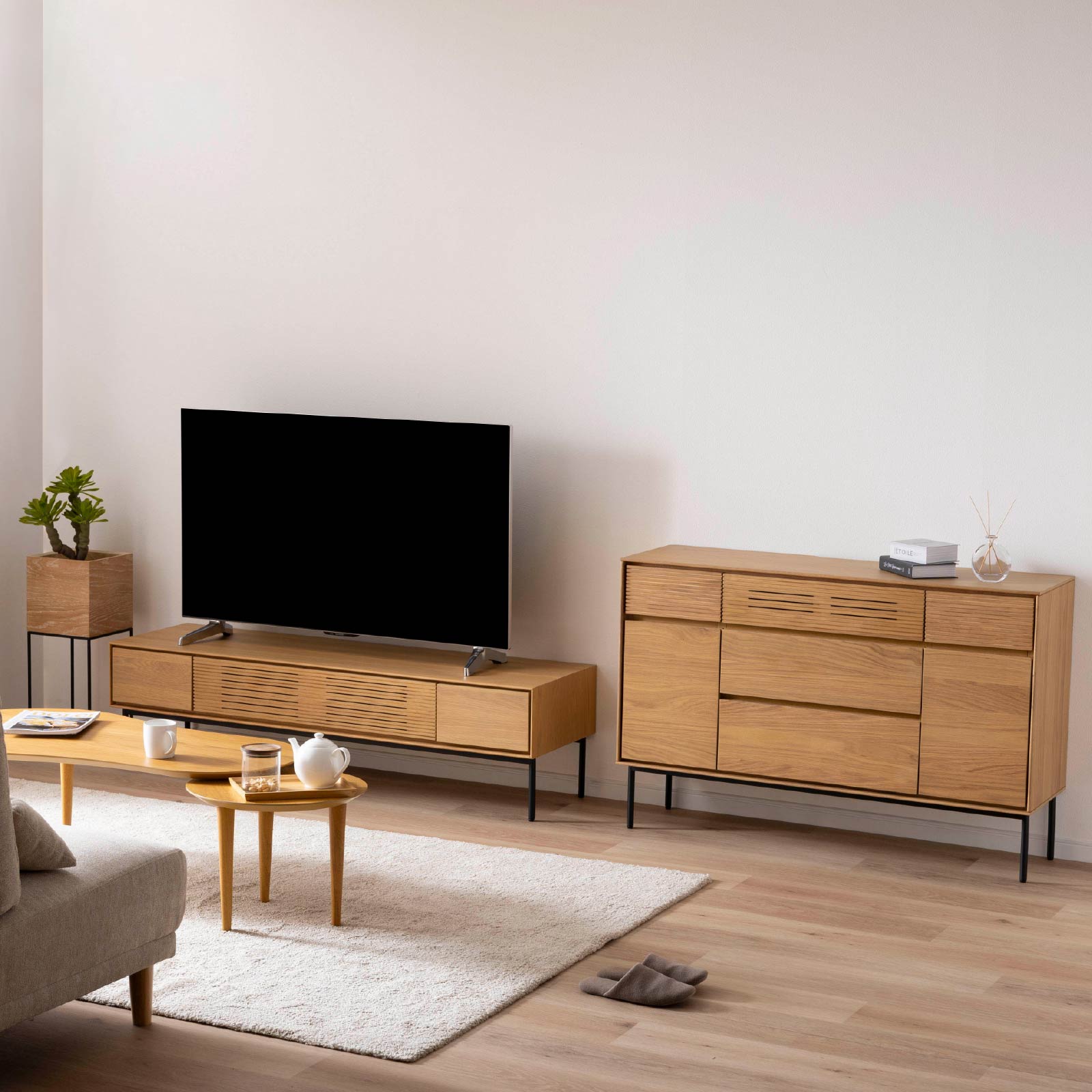 楽天市場】【50%OFF ~3/11 1:59】 サイドボード 木製 幅120 脚付き