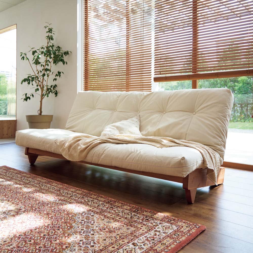 楽天市場】ヨーロッパ製ソファベッド Karup カーラップ（ブラウン