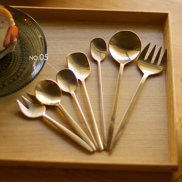 楽天市場】ブラス ミール スプーン（S）05 真鍮製ミニスプーン