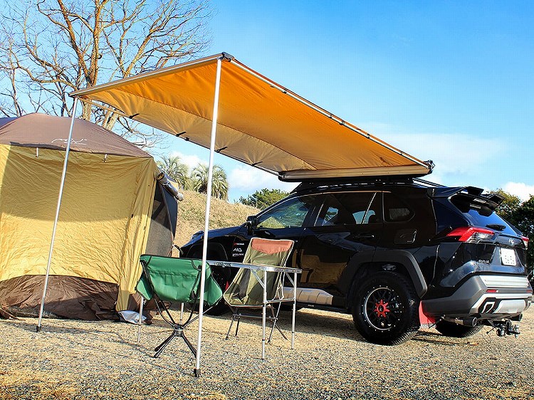 楽天市場】テントオーニング カーサイド カーサイドテント Mサイズ