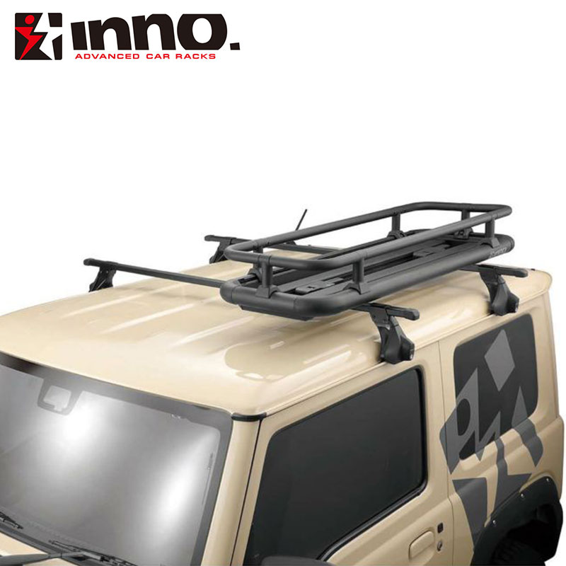 楽天市場】ルーフラック ルーフデッキ45用レールキット ブラック INNO