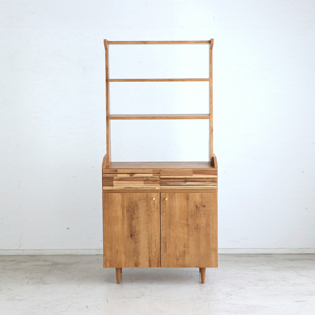 楽天市場】キャビネット サイドボード シェルフ 木製 北欧風 幅80cm