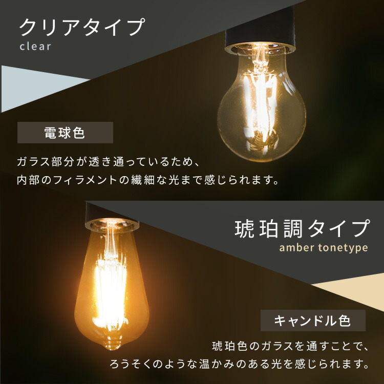 楽天市場】電球 LED E26 60W フィラメント おしゃれ レトロ アイリス