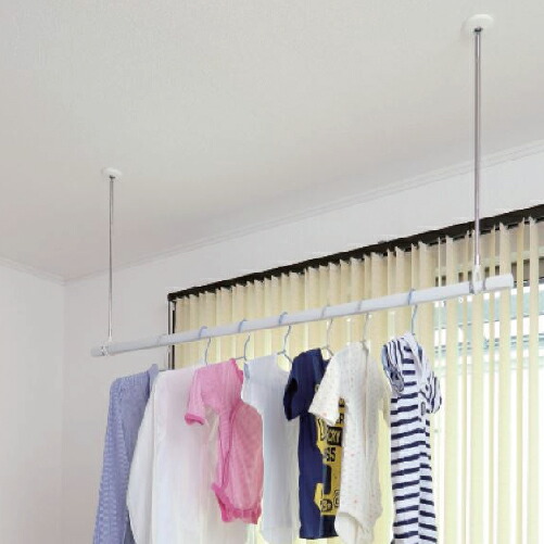 楽天市場】【LINEクーポン配布中】室内物干し 室内用ホスクリーン 2本