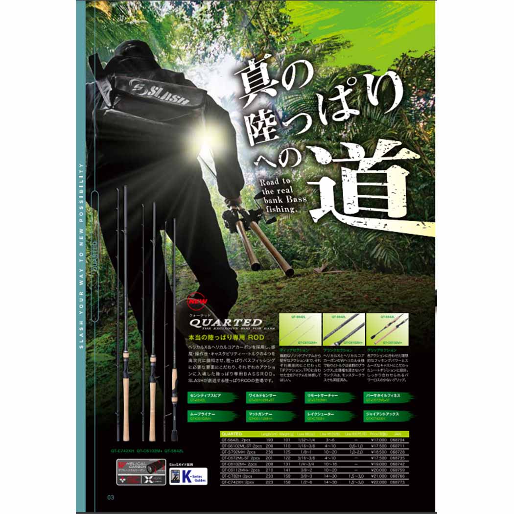 楽天市場】スラッシュSLASH クォーテッドQUARTED QT-C6102M+ 068742