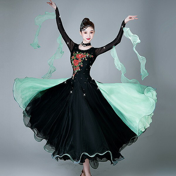 楽天市場】社交ダンス ドレス 競技用 社交ダンス衣装 ワンピース