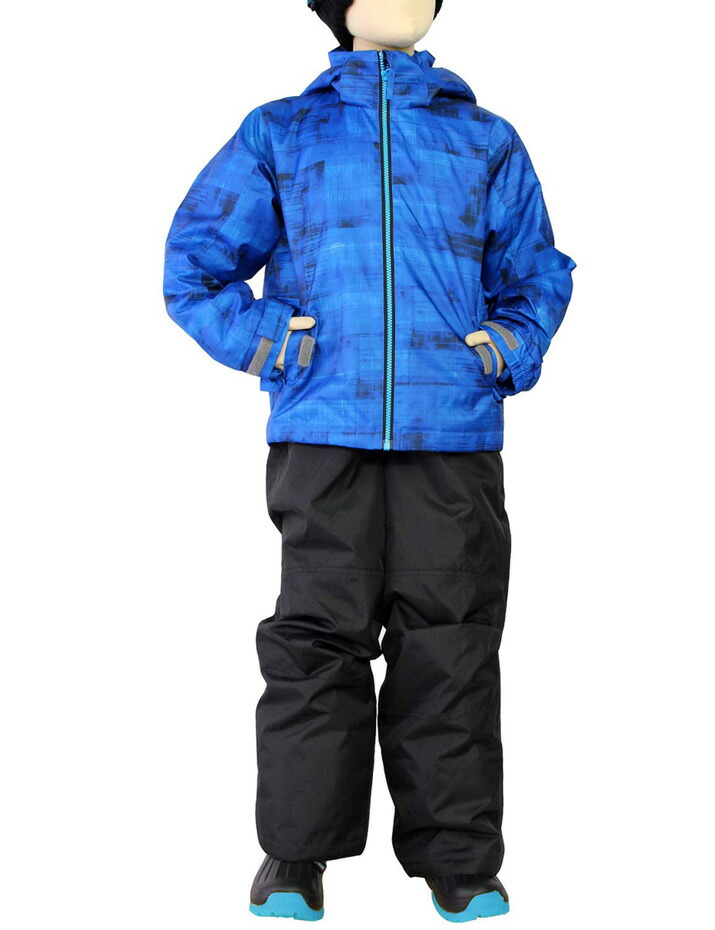 楽天市場】スキーウェア キッズ 上下セット サイズ調節機能 付き