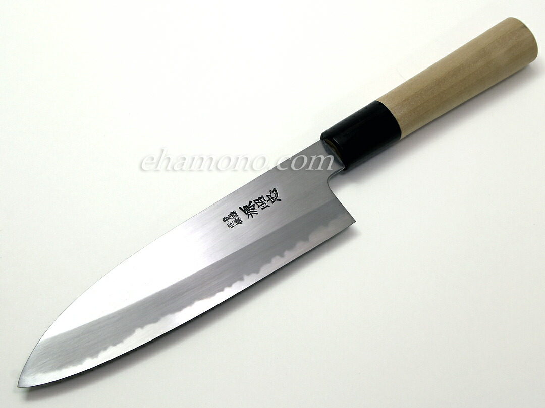 楽天市場】水野鍛錬所 源昭忠 台所包丁（三徳包丁）180 白鋼 : e刃物