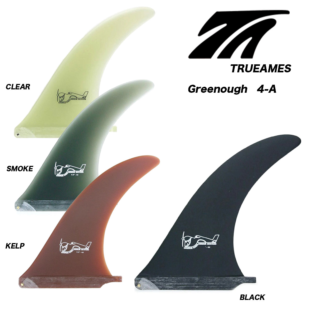 楽天市場】TRUE AMESフィン GREENOUGH 4A 9.75 : サクラ サーフ
