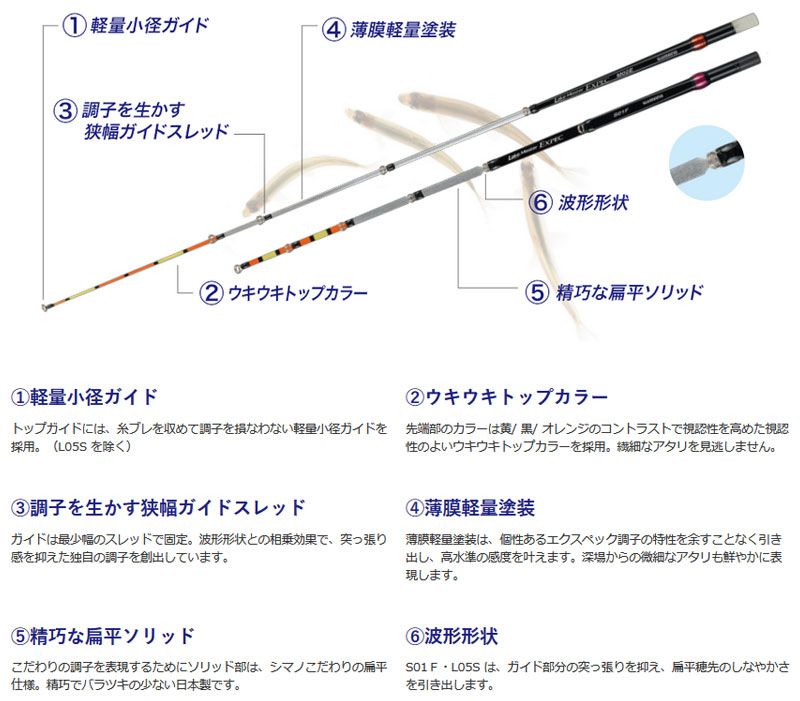 楽天市場】シマノ レイクマスター EXPEC M03K / ワカサギ 穂先 : 釣具のFTO