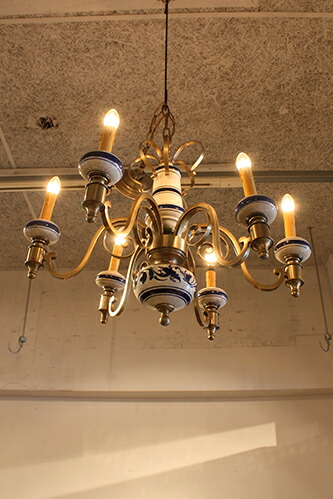 楽天市場】【中古】アンティーク シャンデリア | 天井照明 ペンダント