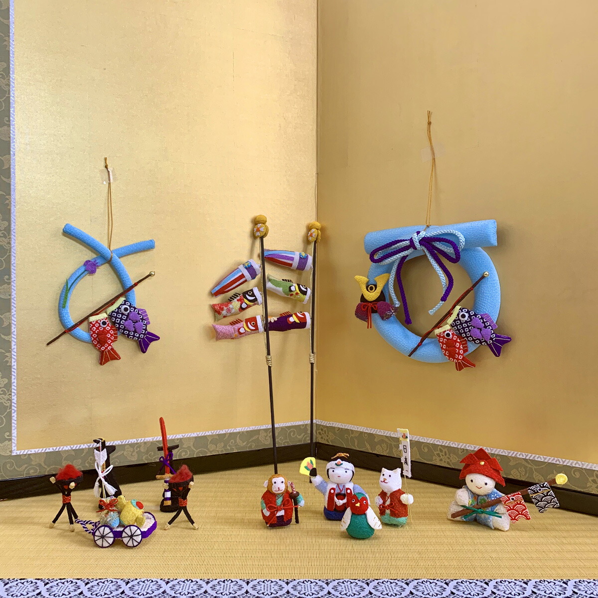 楽天市場】ちりめん 兜 ぼうや 強い子 端午の節句 五月人形 こどもの日