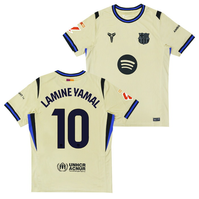 楽天市場】○FCバルセロナ 25-26 アウェイ 半袖 ユニフォーム No.10