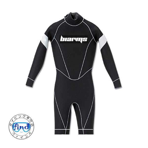 激安未使用セミドライBIARMS裏起毛フロントジップMLバイアームズ洗浄済 Episode エピソード セミドライ ウェットスーツ ダイアゴナルフロント
