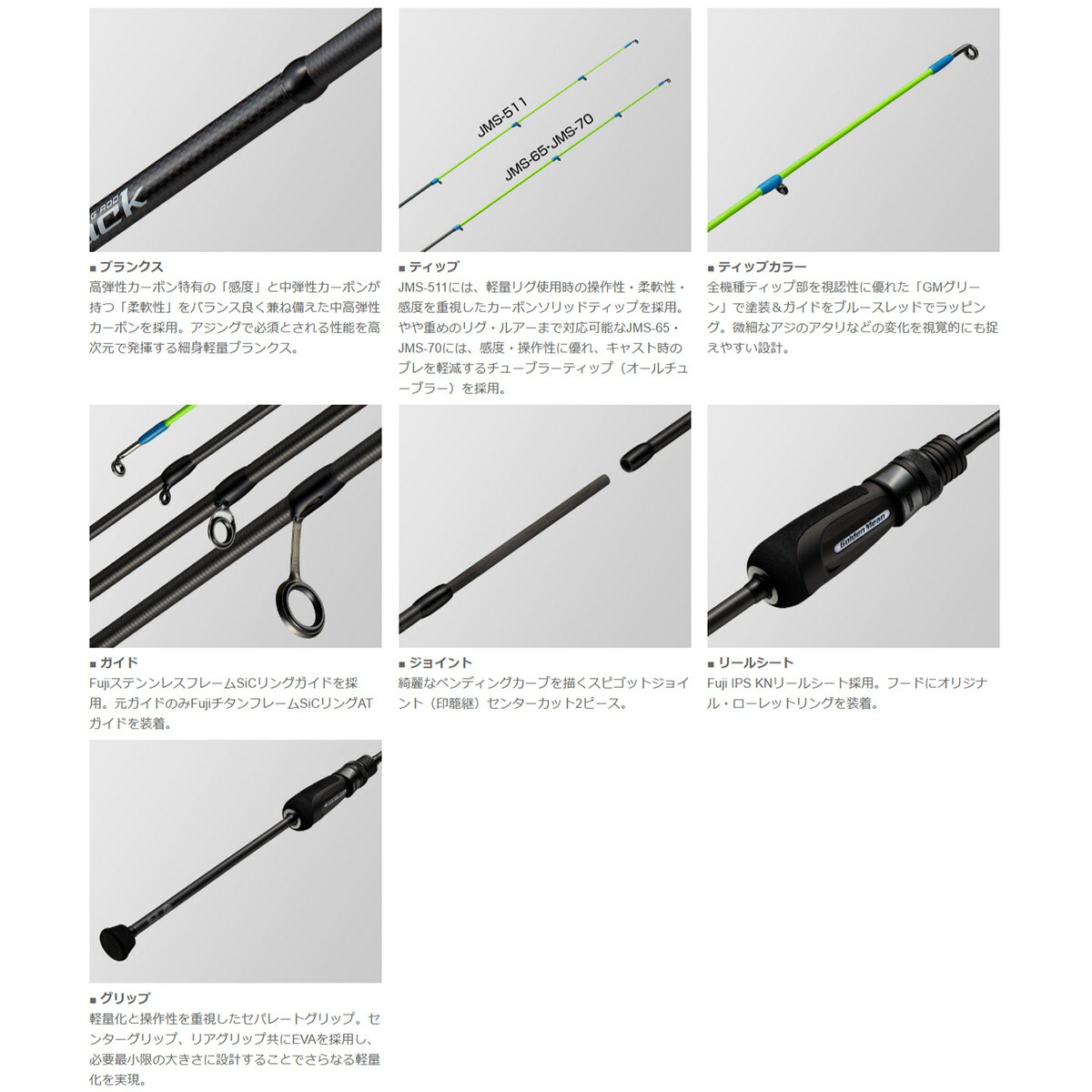 楽天市場】ゴールデンミーン GM JJマック JMS-511 ソリッドティップ