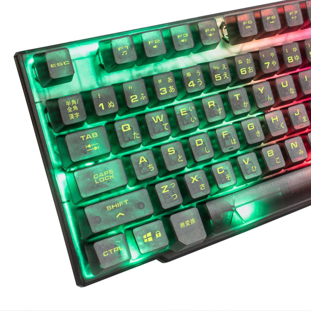 楽天市場】HIDISC スケルトン LEDキーボード HDGMKB106WBK