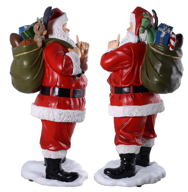 楽天市場】FRPオブジェ プレゼント一杯のサンタ 置物 人物 人形